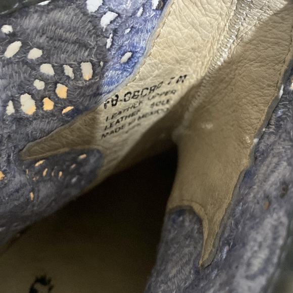 Freebird Blue Gray Leather Ankle Booties - Picture 9 of 9